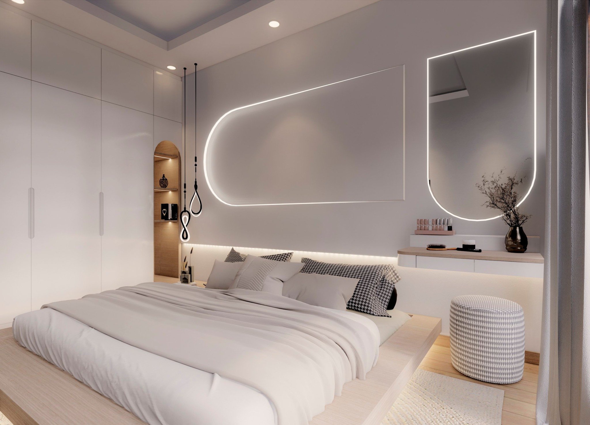 Nội thất phòng ngủ nhà gác lửng