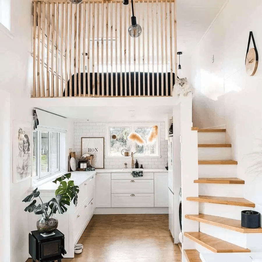Nhà gác lửng cấp 4 mái Thái hiện đại