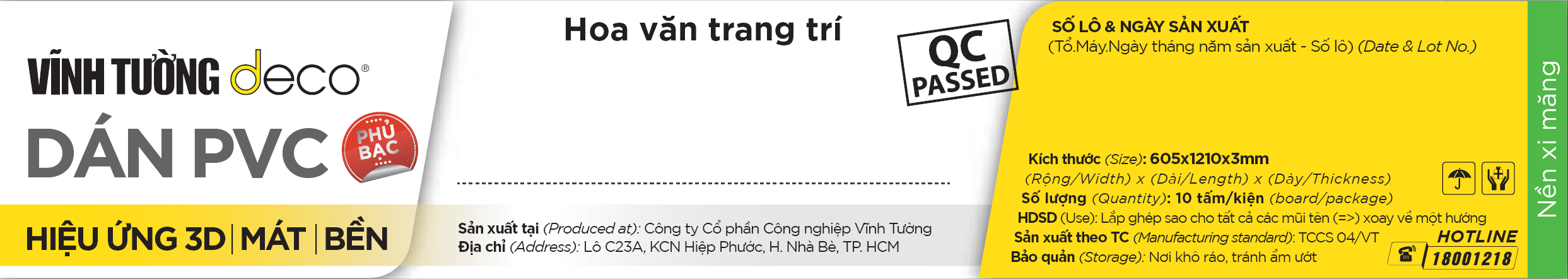 nhãn tấm pvc