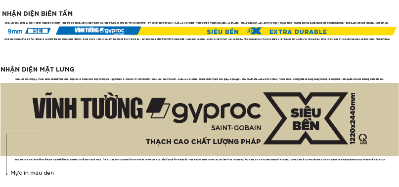  zalo Tấm Thạch Cao VĨNH TƯỜNG-Gyproc Siêu Bền X